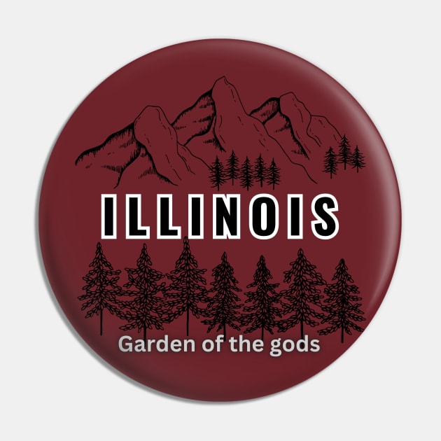 Garden of the gods, Illinois Pin by TeeText