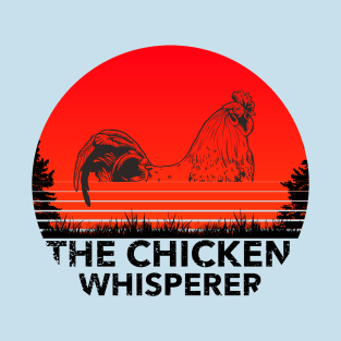 Vintage The Chicken Whisperer Funny Chicken Lover Farming T-Shirt