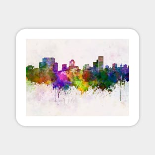 Columbia skyline in watercolor background Magnet