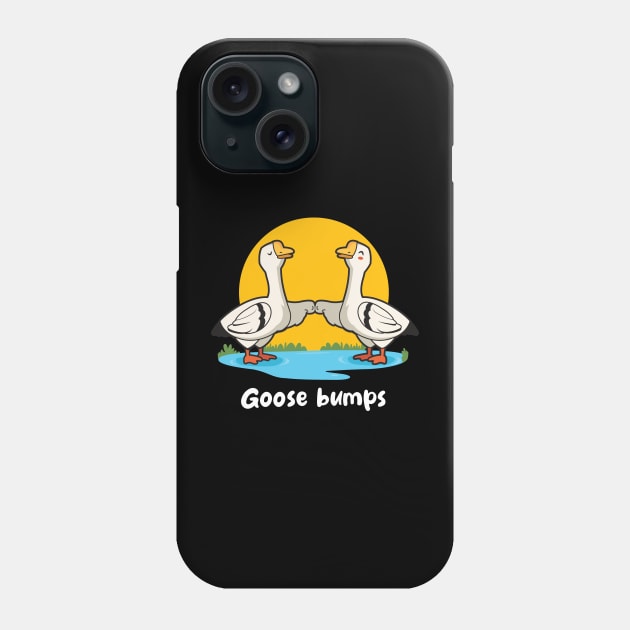 Goose bumps (on dark colors) Phone Case by Messy Nessie
