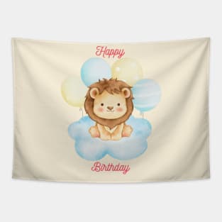 Happy Birthday balloons Tapestry