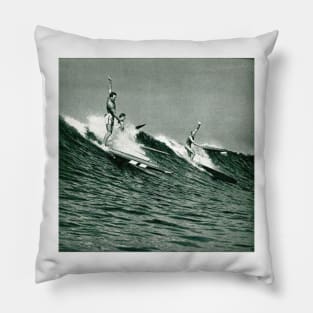 Feel the waves and that retro surf style with Vintage Surf Pillow