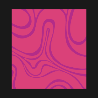 Retro Swirl - Pink T-Shirt