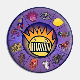 Boognish Rising 2.3 - Horoscope Birth Chart For Ween Pin