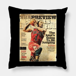 COVER SPORT - SPORT ILLUSTRATED - THE JOINTS GOING TO BE JUMPING DERRICK ROSE Pillow