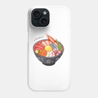 Japanese Food Illustration❤️Seafood Donburi Phone Case