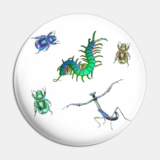 Blue and Green Bugs Pack Pin