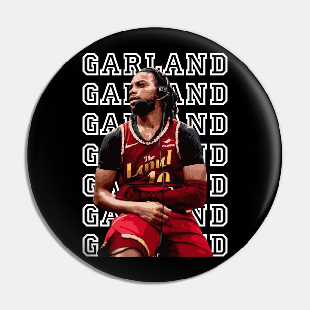 Darius Garland Basketball Pin by Playful Creatives