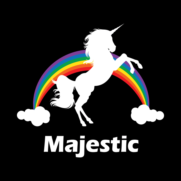 Majestic Rainbow Unicorn by Nonstop Shirts