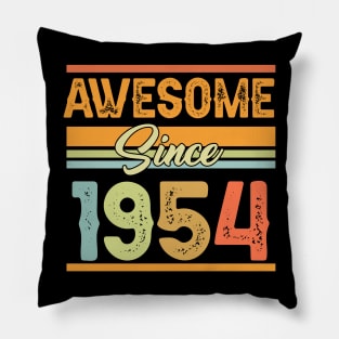 Awesome Since 1954 70th Birthday 70 Years Old Bday Pillow