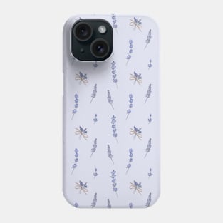 French Lavender on violet Phone Case