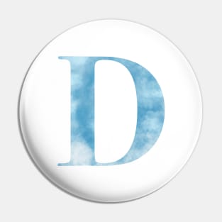 Clouds Blue Sky Initial Letter D Pin