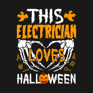 This Electrician Loves Halloween Costume T-Shirt