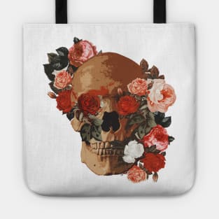 cartoon skull t-shirt Tote