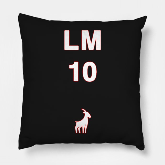 Lionel Messi The Goat Pillow by Simoss01