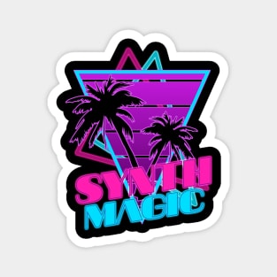 Vaporwave Aesthetic Style 80s Synthwave Retro Magnet