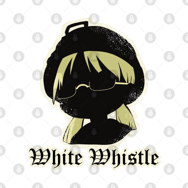 Made in abyss riko grunge white whistle silhouette by Animangapoi