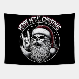 Metalhead Santa Claus Tapestry