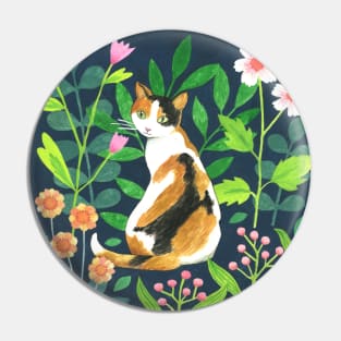 Calico Cat Pin