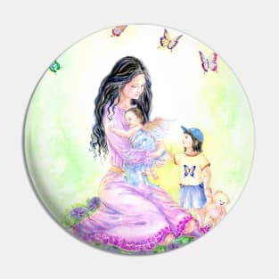 Angel Art, Mother and Cherub, "My Cherub, My Love" Pin