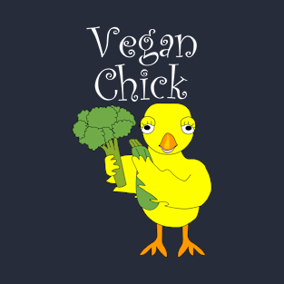 Vegan Chick White Chick T-Shirt