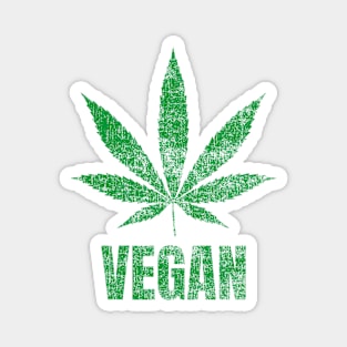 Vegan Cannabis Leaf Green Magnet
