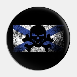 Vintage Nova Scotia Skull Flag Pin