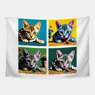 Egyptian mau Pop Art - Cute Kitties Tapestry