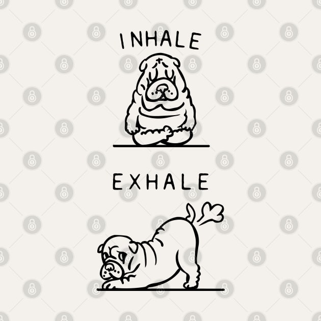 Inhale Exhale Shar Pei by huebucket