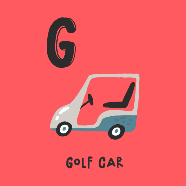 G for Golf Car by JunkyDotCom