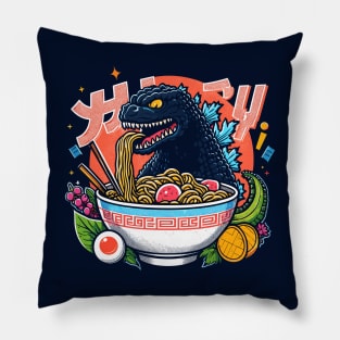 Godzilla Noodle Power Pillow