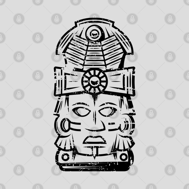 Aztec mask face #1 by GreekTavern
