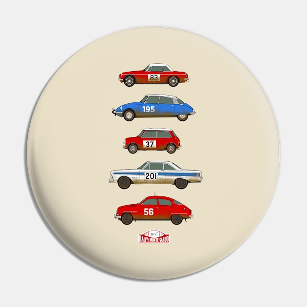 Classic Monte carlo rally car collection Pin by RJW Autographics