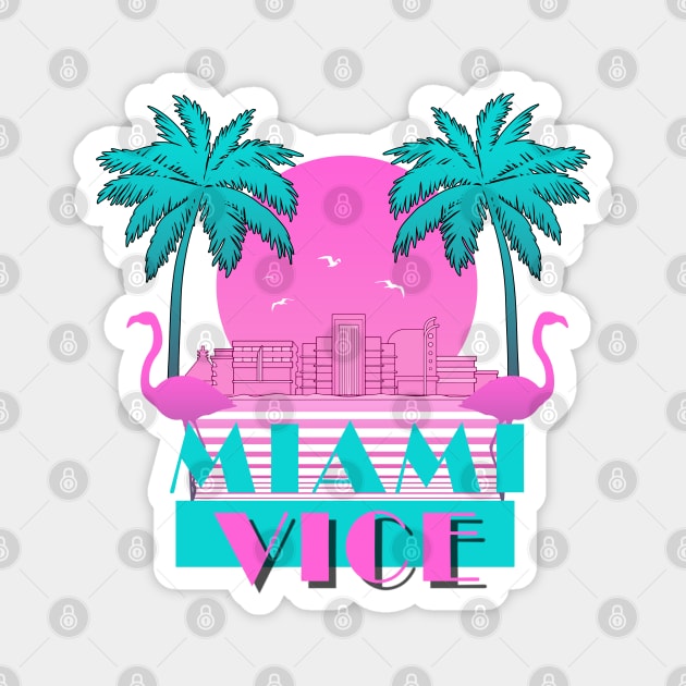 Miami Vice Palm Magnet by WorldsFair