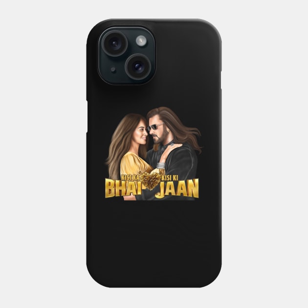 Bhai jaan Salman khan artwork Phone Case by SAN ART STUDIO 