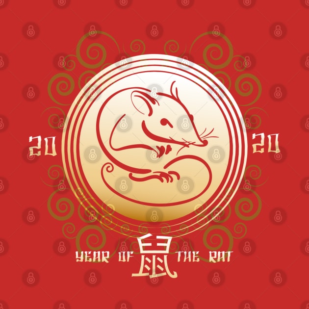 The Year of Rat Chinese New Year Design Template by devaleta