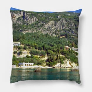 Corfu Shore Pillow