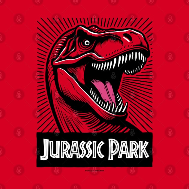 Jurassic Park Rexy Roar Pop Art by avperth