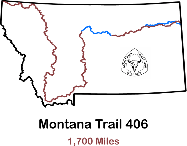 Montana Trail 406 Kids T-Shirt by numpdog