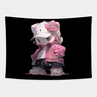 Girly Hip hop cute kitty Tapestry