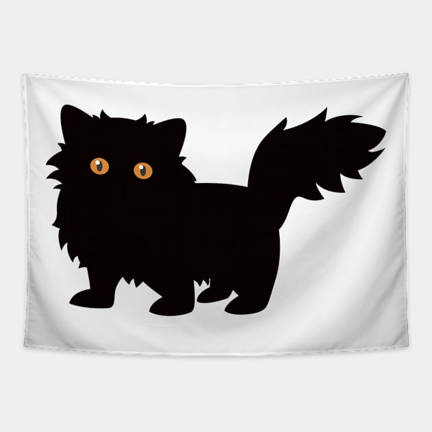 persian cat black gift Tapestry by T-shirt verkaufen