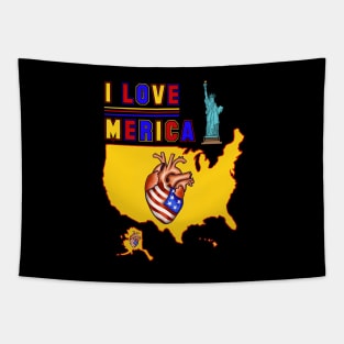 USA Merica,America I love Merica Tapestry