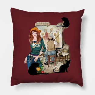 Artist studio Pillow