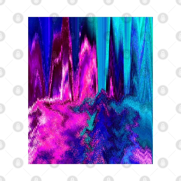 Melted Glitch (Pink & Teal) by BlakCircleGirl