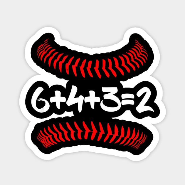 6432 Baseball Math Double Play Magnet by Vigo