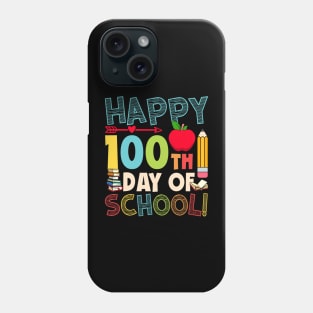 100th Day of School Teachers Kids Child Happy 100 Days Phone Case