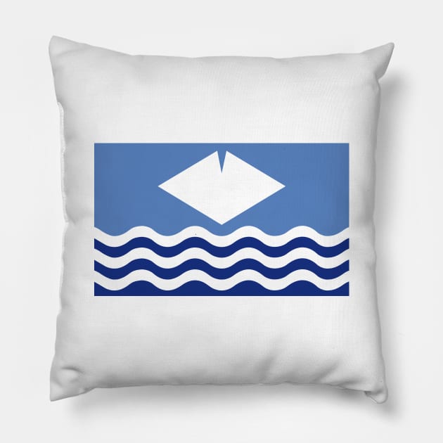 Isle of Wight Pillow by Wickedcartoons