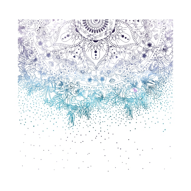 Elegant floral mandala and confetti image by InovArtS