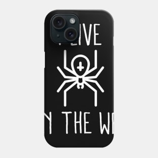 I Live On the Web Gamer Internet Pun Phone Case