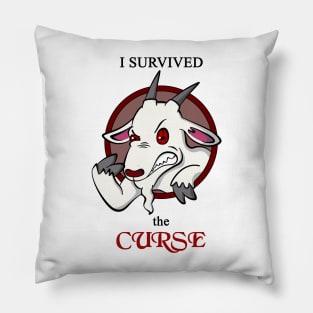 I survived the Curse - Goat Pillow